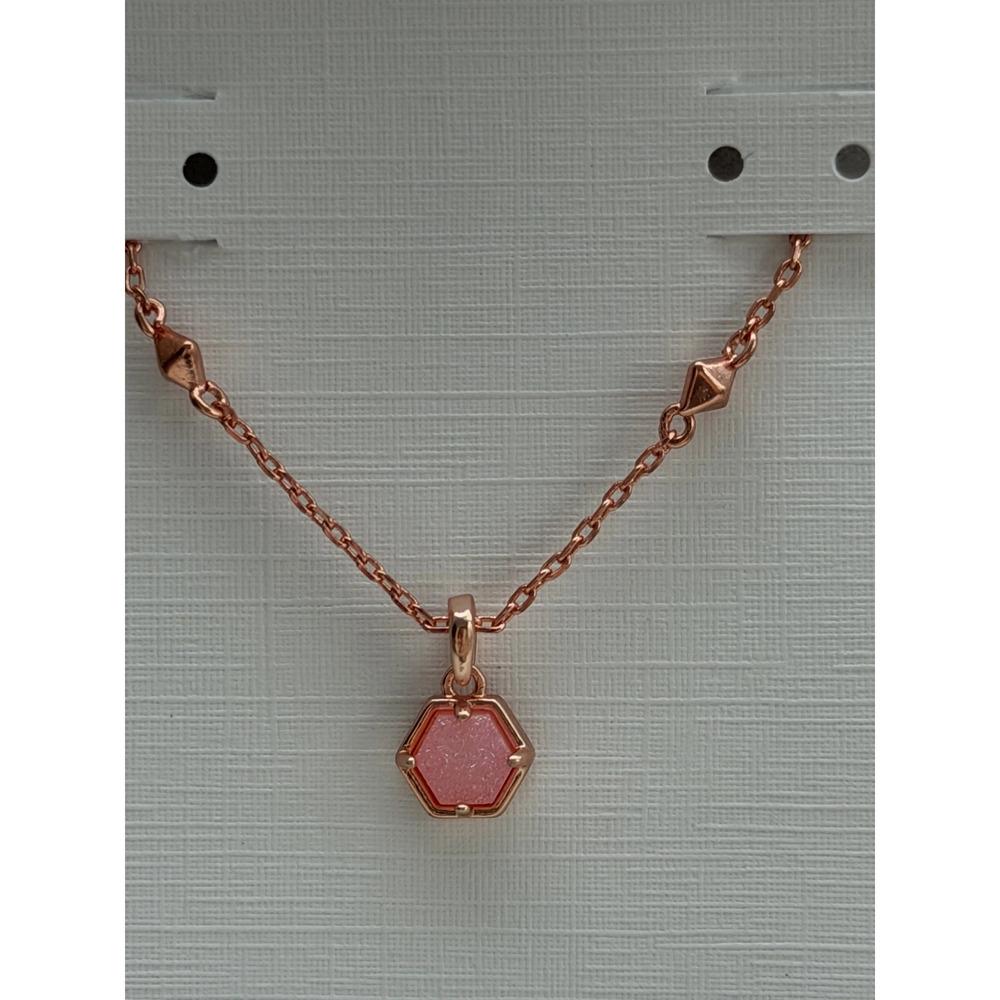 Kendra Scott Pink Pendant Necklace - Picture 2 of 3